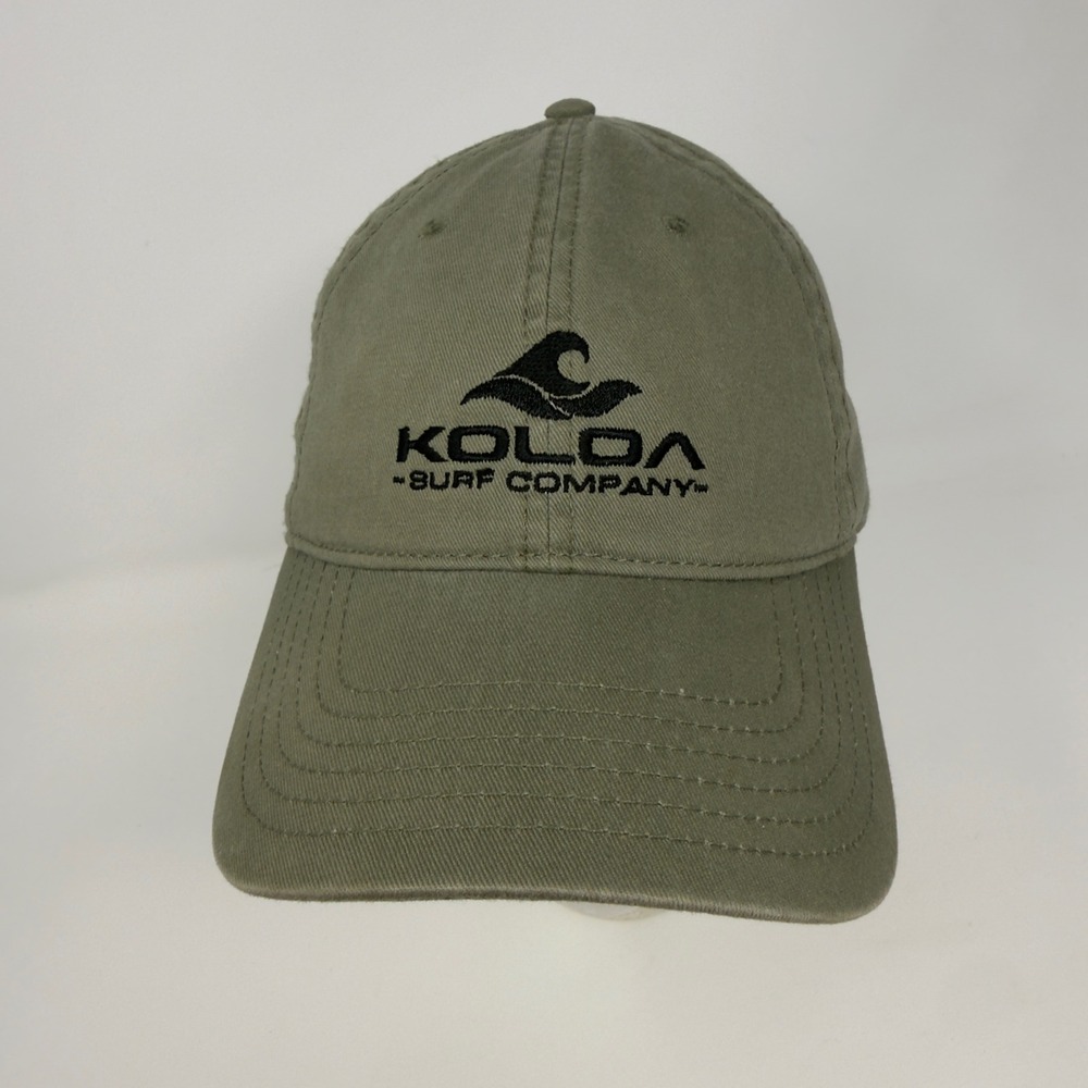 Koloa Surf Company Olive Green Adjustable Baseball Cap Cotton Duck Canvas Hat
